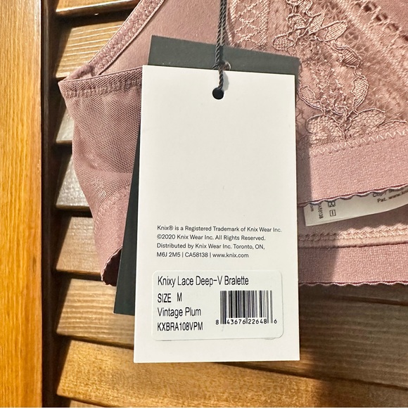 NEW Knix Lace Deep V Bralette - Picture 6 of 8